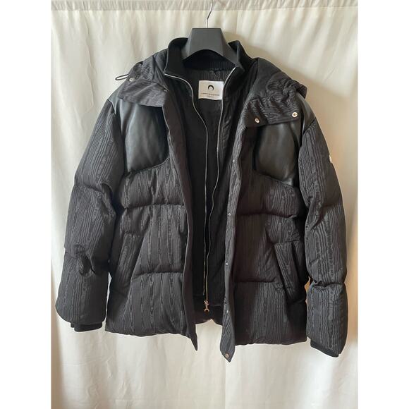 Marine Serre FW20 Mind Melange Motor Black Moire Puffer M